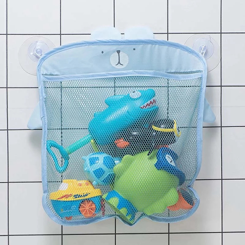 Baby Clothing Types - Kids Cartoon shark Mesh Storage Bag
