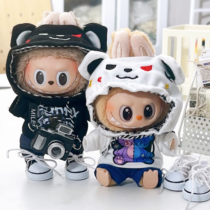 Baby Clothing Patterns Free - 15cm/17cm Hangaring Labubu Overalls with Bear