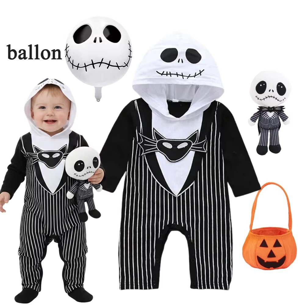 Baby Clothing Boy - Baby Boys Hooded Romper Halloween Cosplay