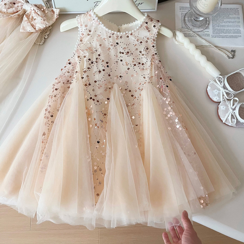 Baby Z Clothing - Summer New Baby Girl Pearl mesh