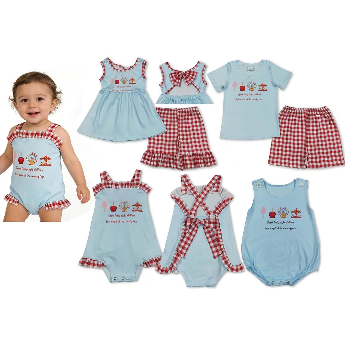 Baby Clothing Online - Wholesale Summer Sibling Baby Boys Girls