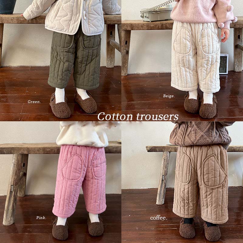 Baby Clothing Korea - Winter Korea Kids Pants 2025 Thicken
