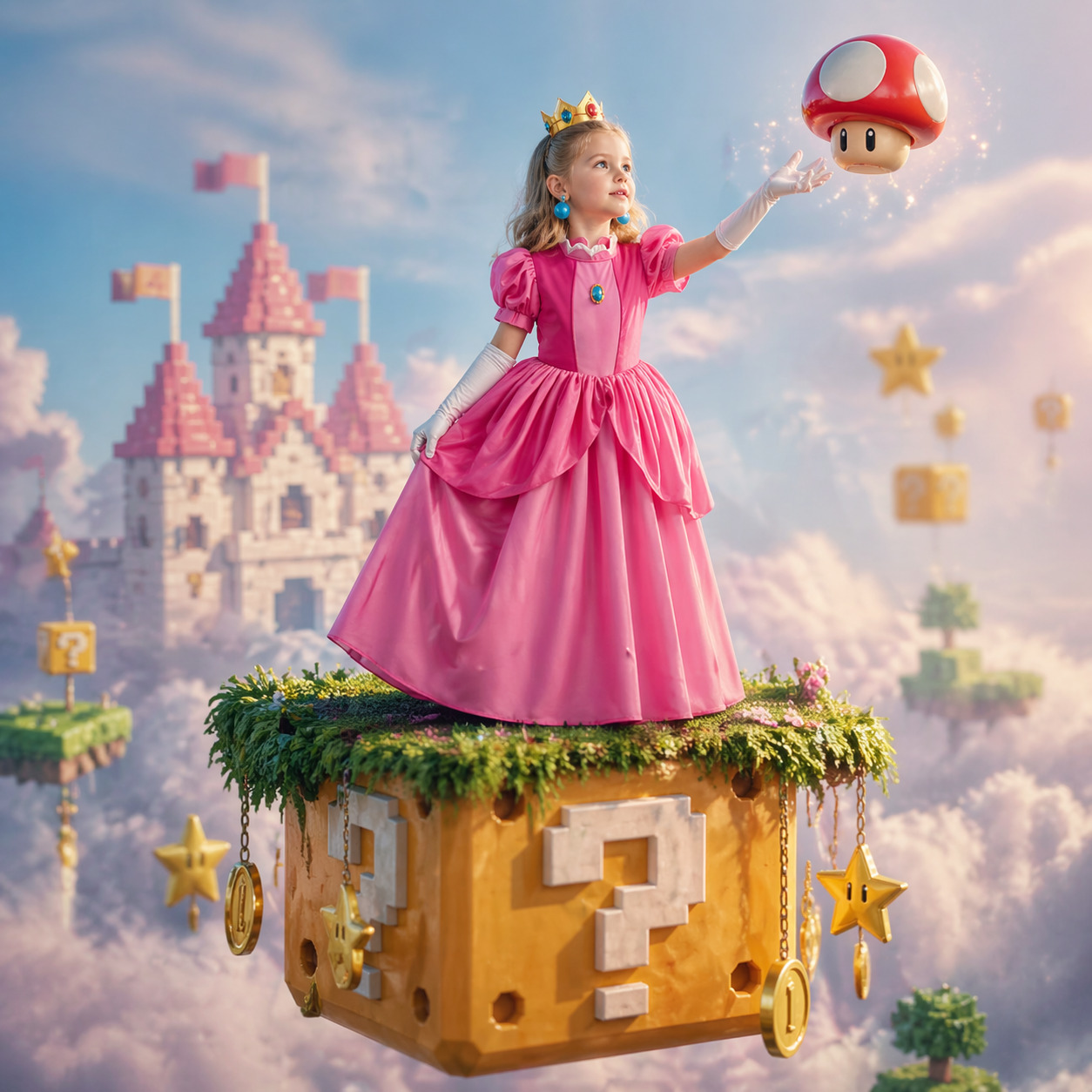 Princess Peach Style Dress Up  - огляд і ціна Baby Z Clothing