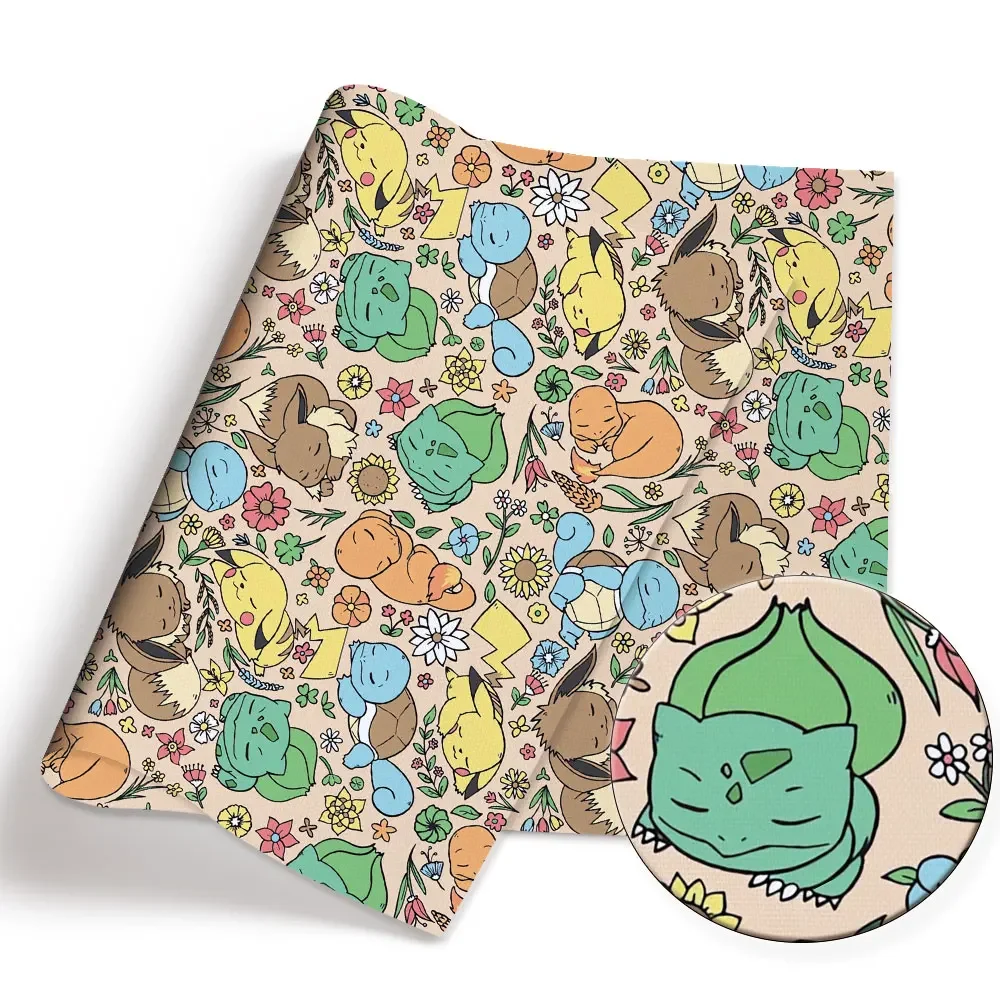 Pokemon Cartoon Fabric140*50cm - огляд і ціна Baby Clothing Quilt