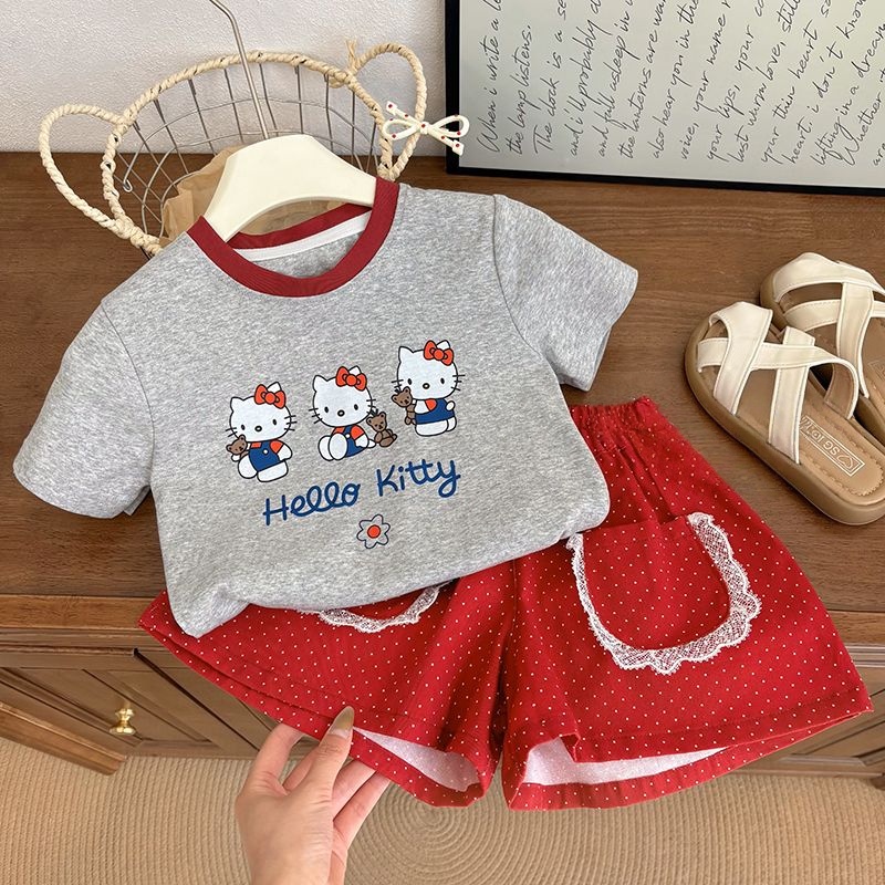 Anime Hello Kitty Girl Summer  - огляд і ціна Baby Clothing Quality