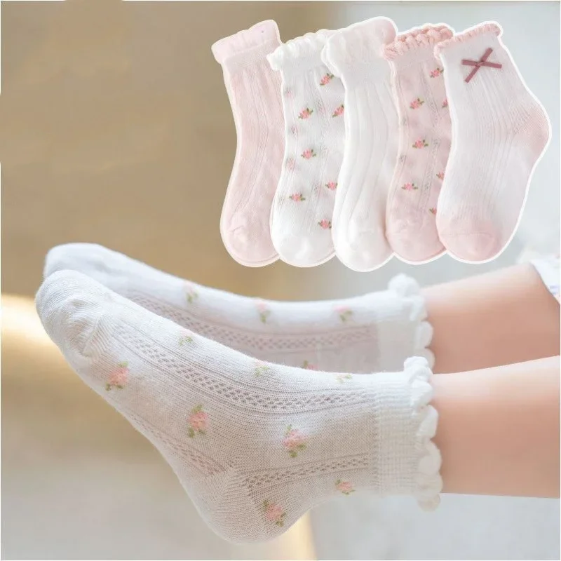 Kids Socks 5 Pairs/Lot Spring  - огляд і ціна Baby Clothing Patterns Free