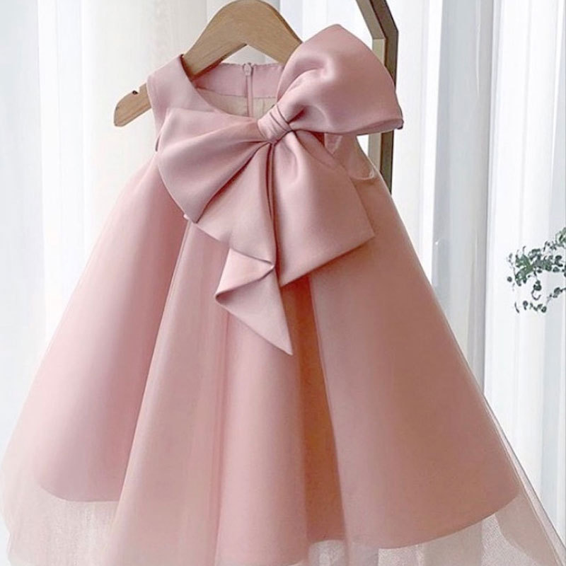 Summer Big Bow Baby Girl Dress - огляд і ціна Baby Clothing Accessories