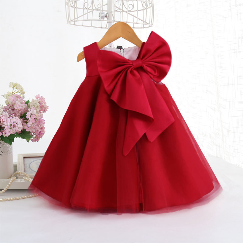 Summer Big Bow Baby Girl Dress - огляд і ціна Baby Clothing Accessories
