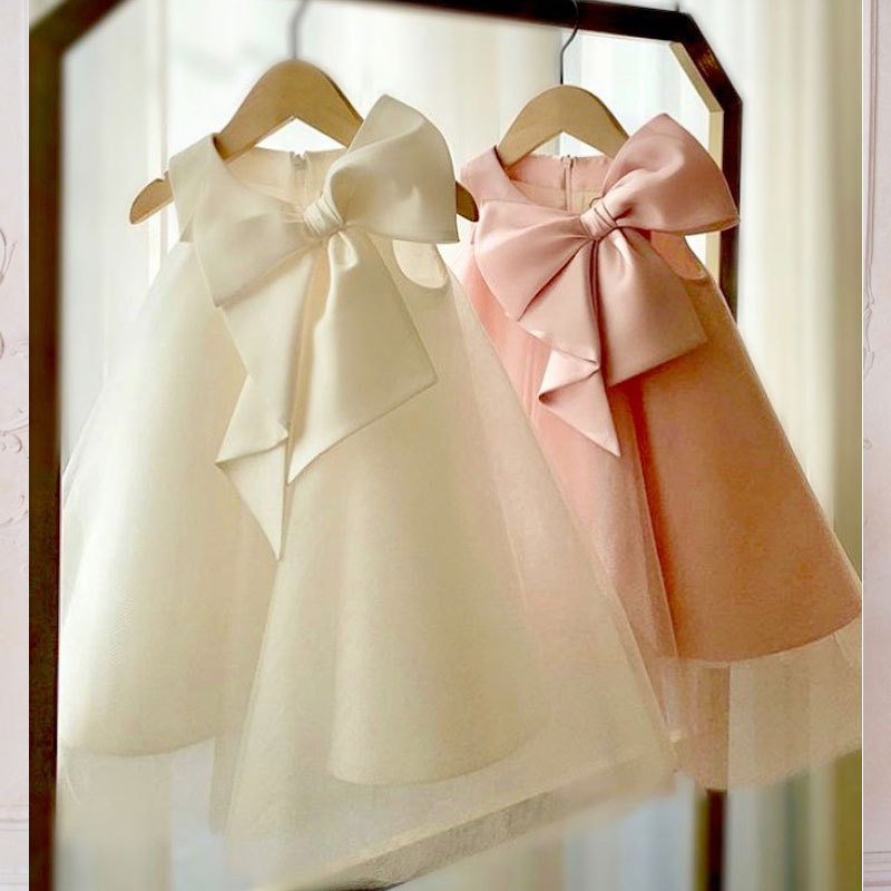 Summer Big Bow Baby Girl Dress - огляд і ціна Baby Clothing Accessories