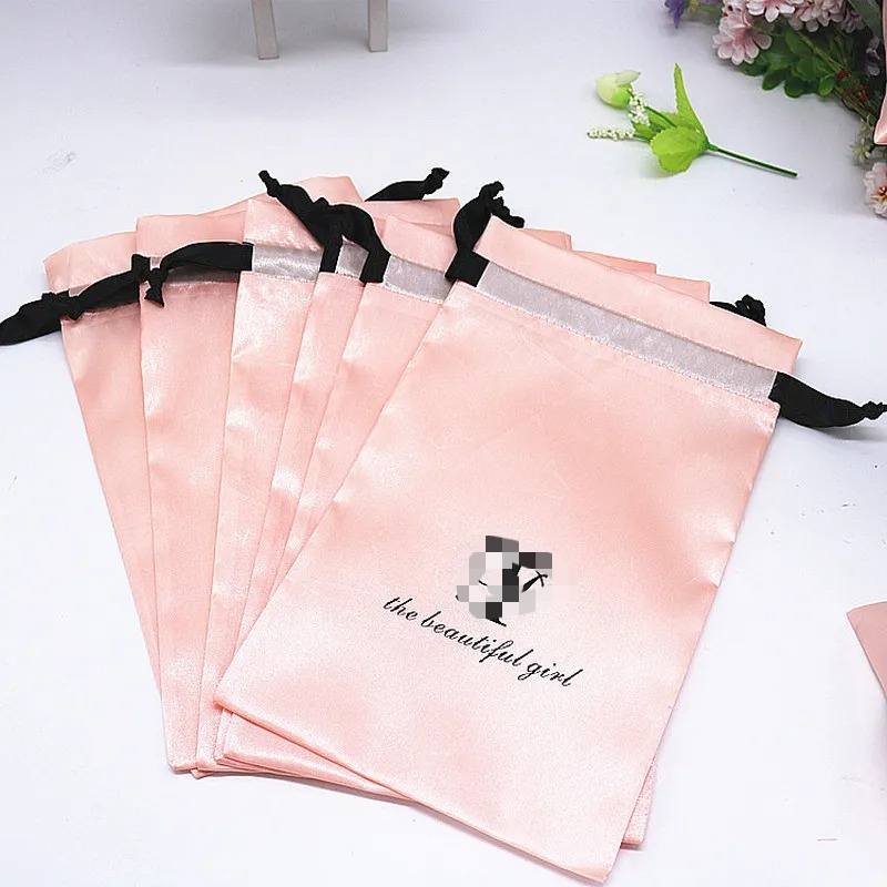 20PCS Baby Pink Silk Satin Pou - огляд і ціна Baby Clothing Bag