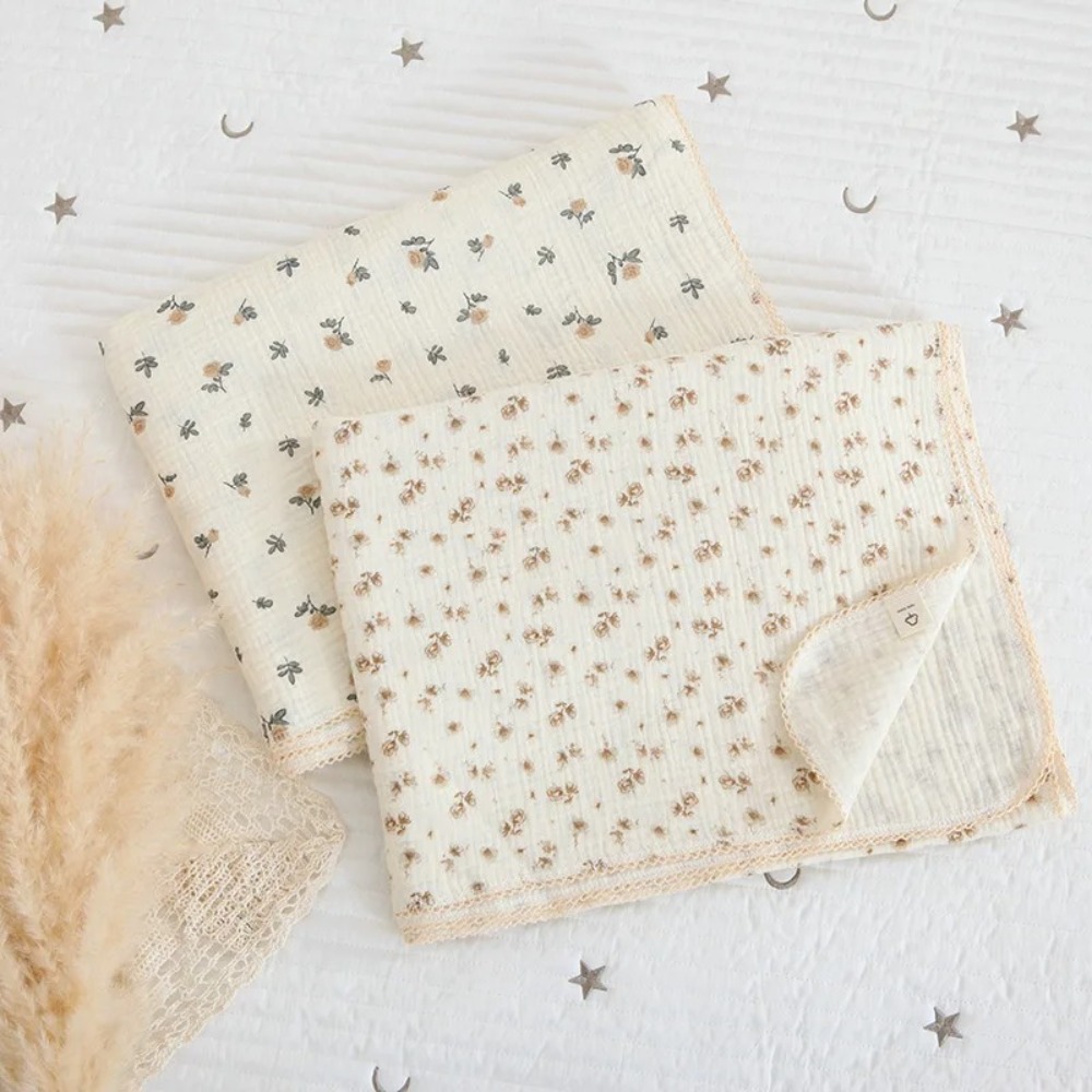 Soft Floral Muslin Baby Blanke - огляд і ціна Muslin Swaddle Wrap