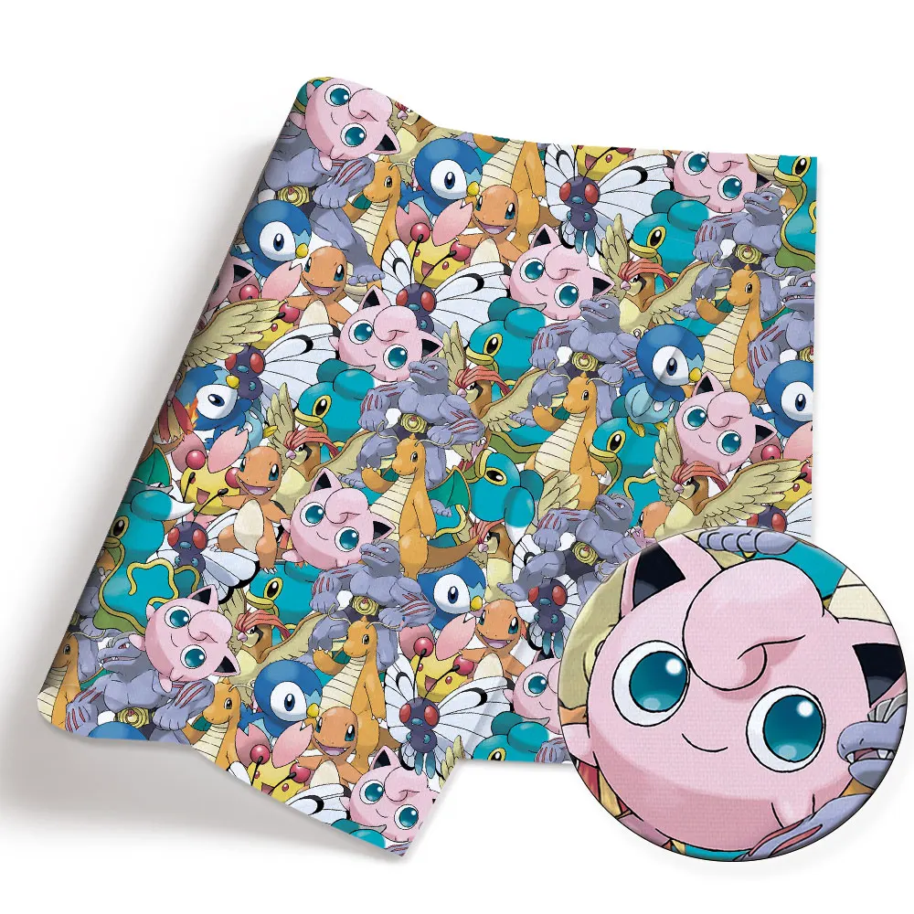 Pokemon Cartoon Fabric140*50cm - огляд і ціна Baby Clothing Quilt