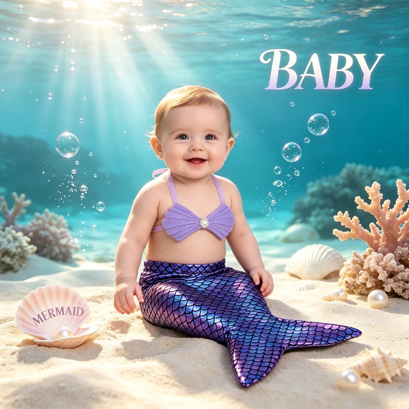 Newborn Mermaid Cosplay Costum - огляд і ціна Baby Clothing Usa
