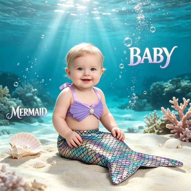 Newborn Mermaid Cosplay Costum - огляд і ціна Baby Clothing Usa