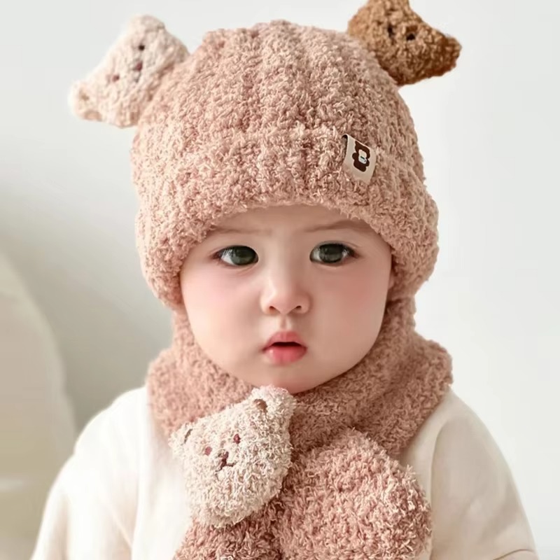 1-10PCS Baby Hat Scarf for Gir - огляд і ціна Baby Clothing Winter